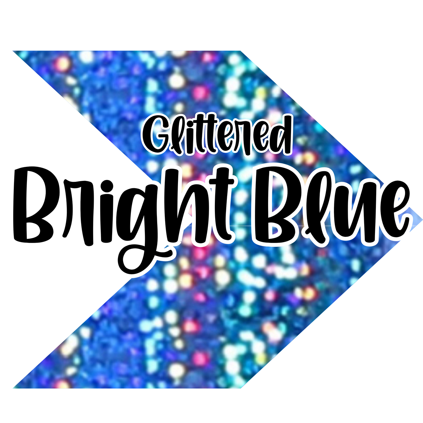 Glittered Bright Blue