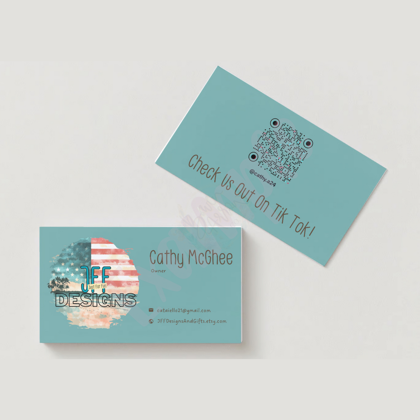 {Customized} 2x3.5” Business Cards / Care Instruction Cards