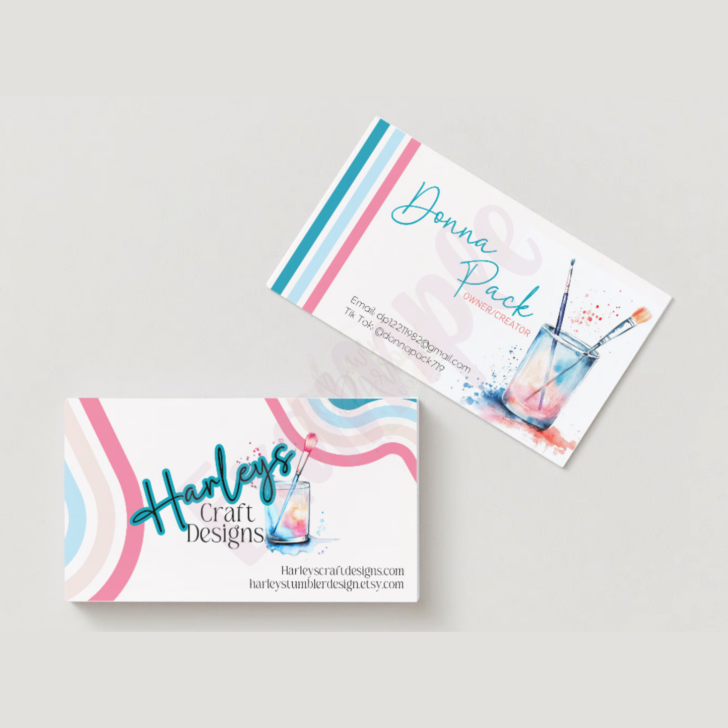 {Customized} 2x3.5” Business Cards / Care Instruction Cards