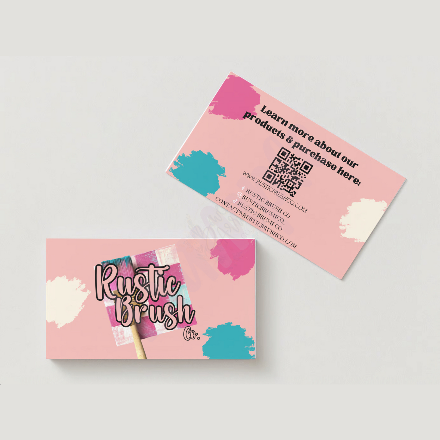 {Customized} 2x3.5” Business Cards / Care Instruction Cards