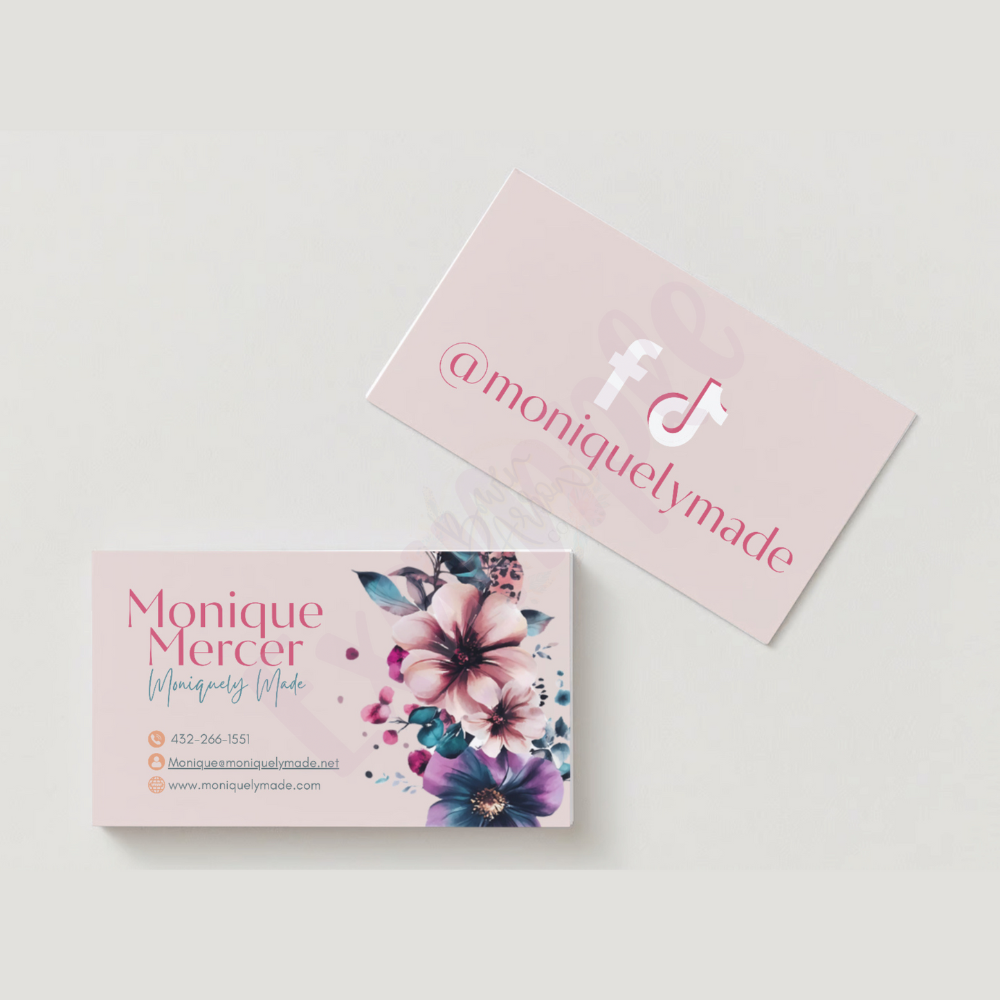 {Customized} 2x3.5” Business Cards / Care Instruction Cards