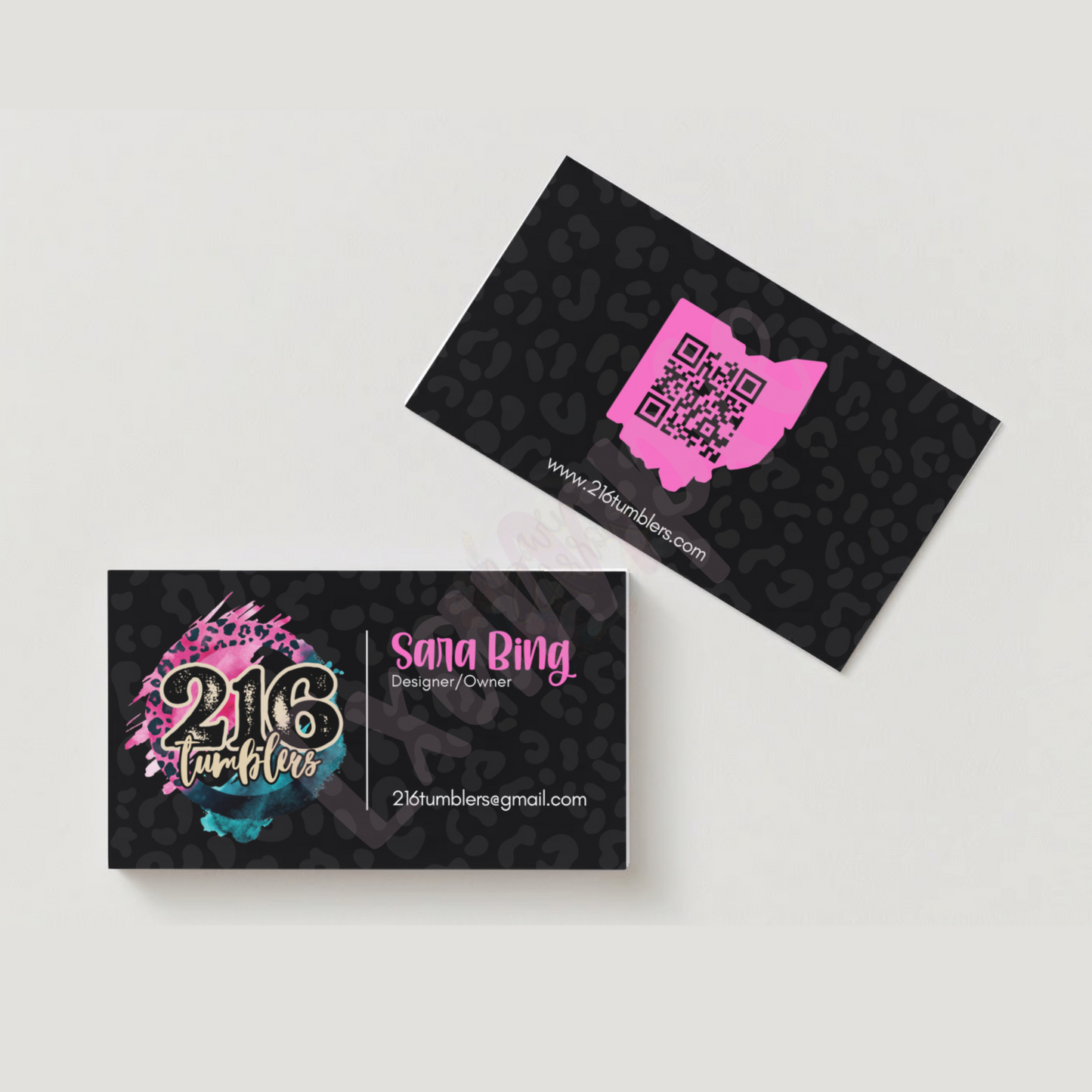 {Customized} 2x3.5” Business Cards / Care Instruction Cards