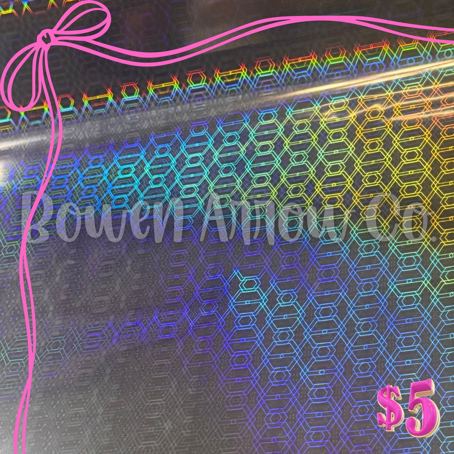 Silver Holographic Shapes