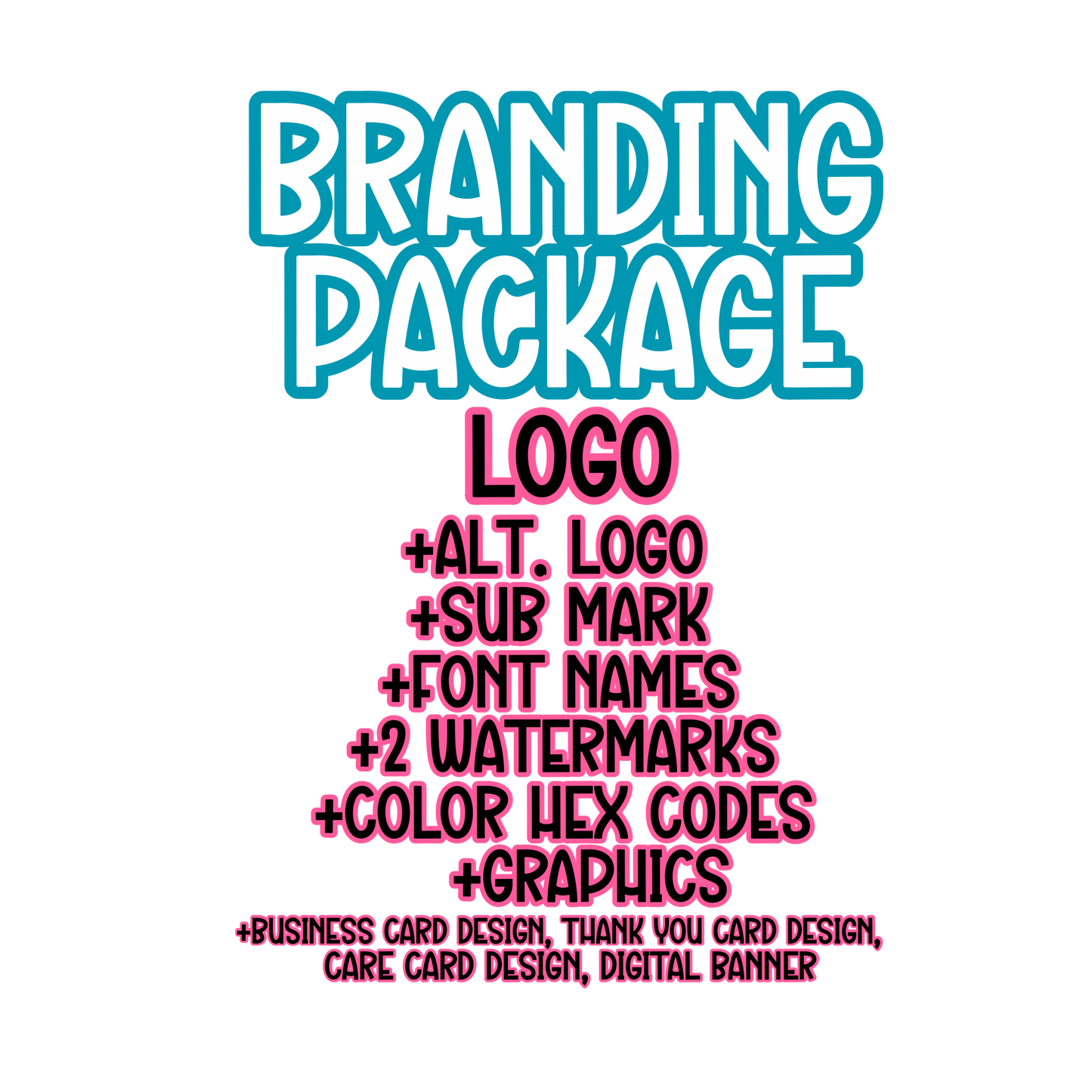 Branding Package (Ultimate + Business Card Design, Thank You Card Design, Digital Banner, & Care Card Design)