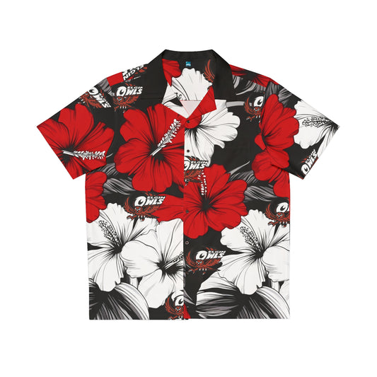 Owls Red Hawaiian Shirt