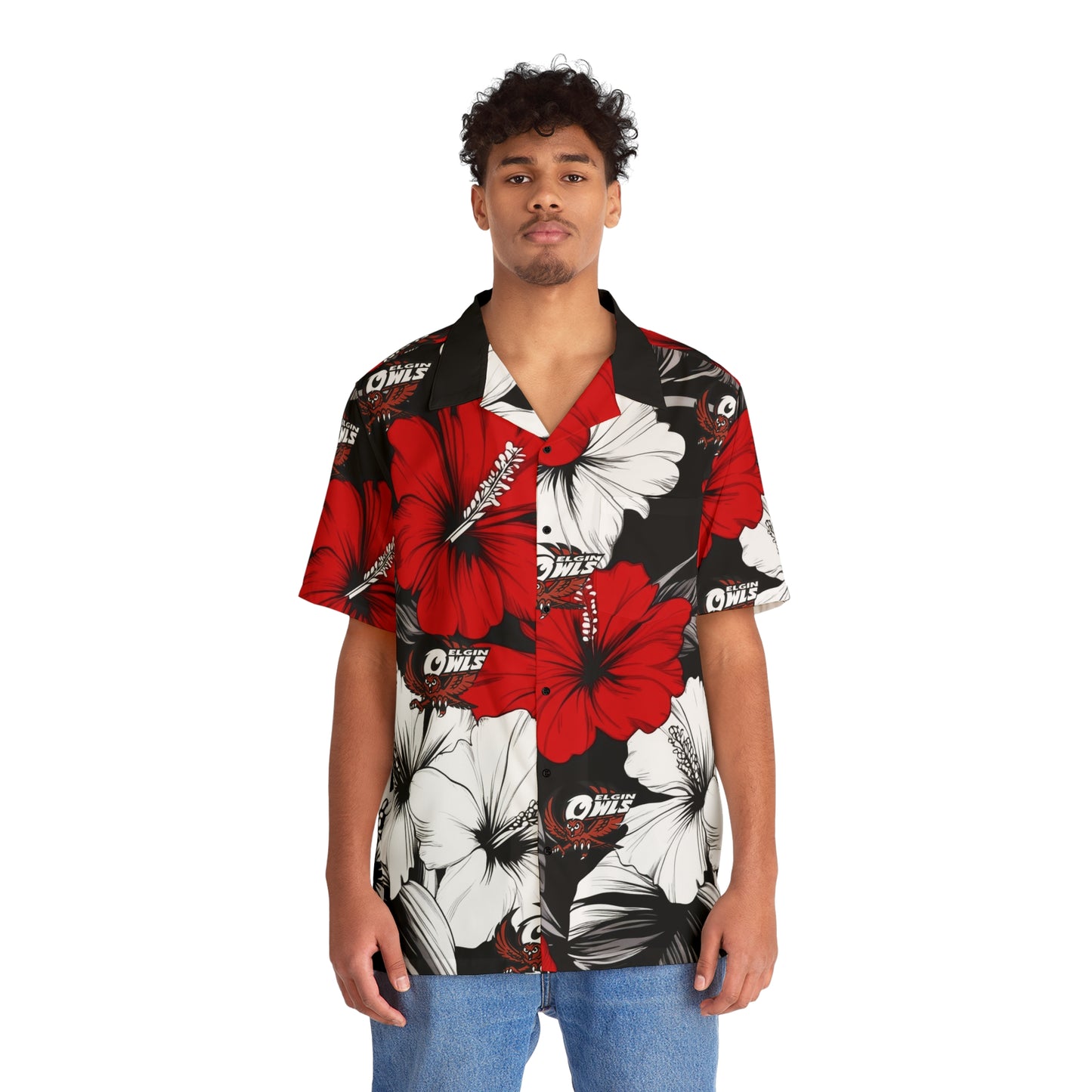 Owls Red Hawaiian Shirt