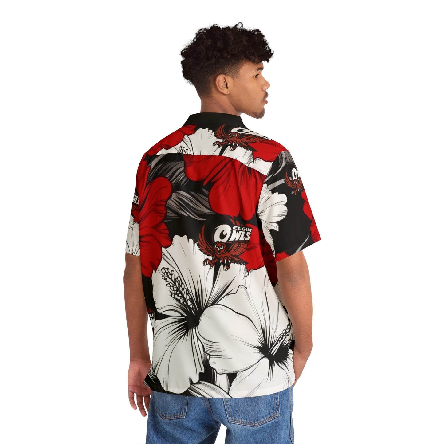 Owls Red Hawaiian Shirt