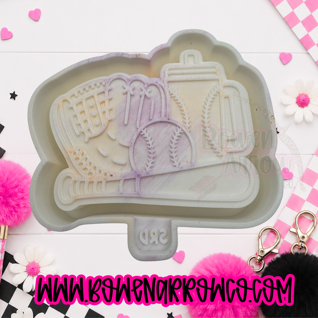 Baseball/Softball Bat, Glove, Cup {Silicone Mold}