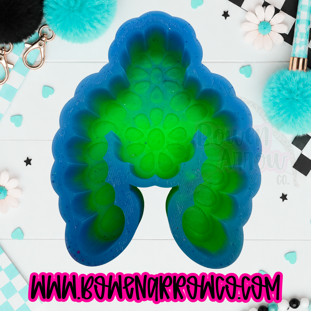 RTS - Turquoise Blossom {Silicone Mold}