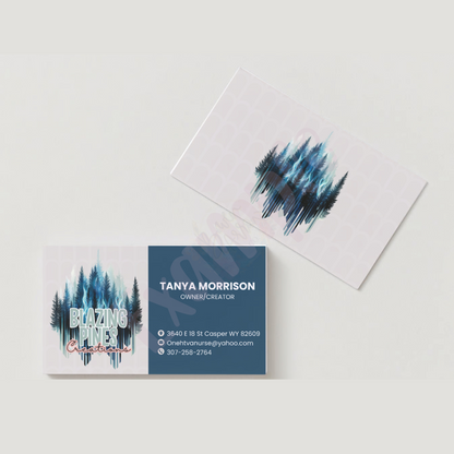 {Customized} 2x3.5” Business Cards / Care Instruction Cards