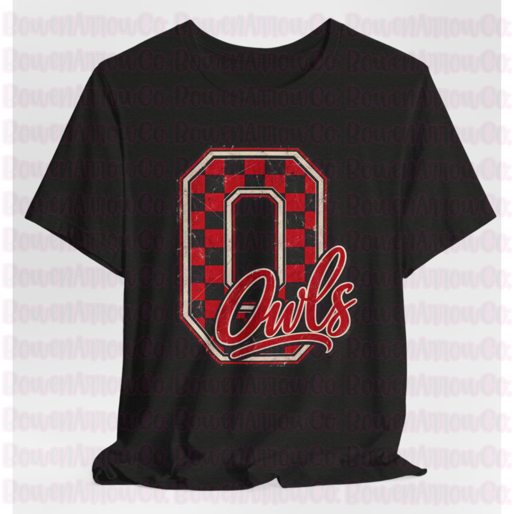 Elgin Checker O {Bella + Canva 3001 - Vintage Black}