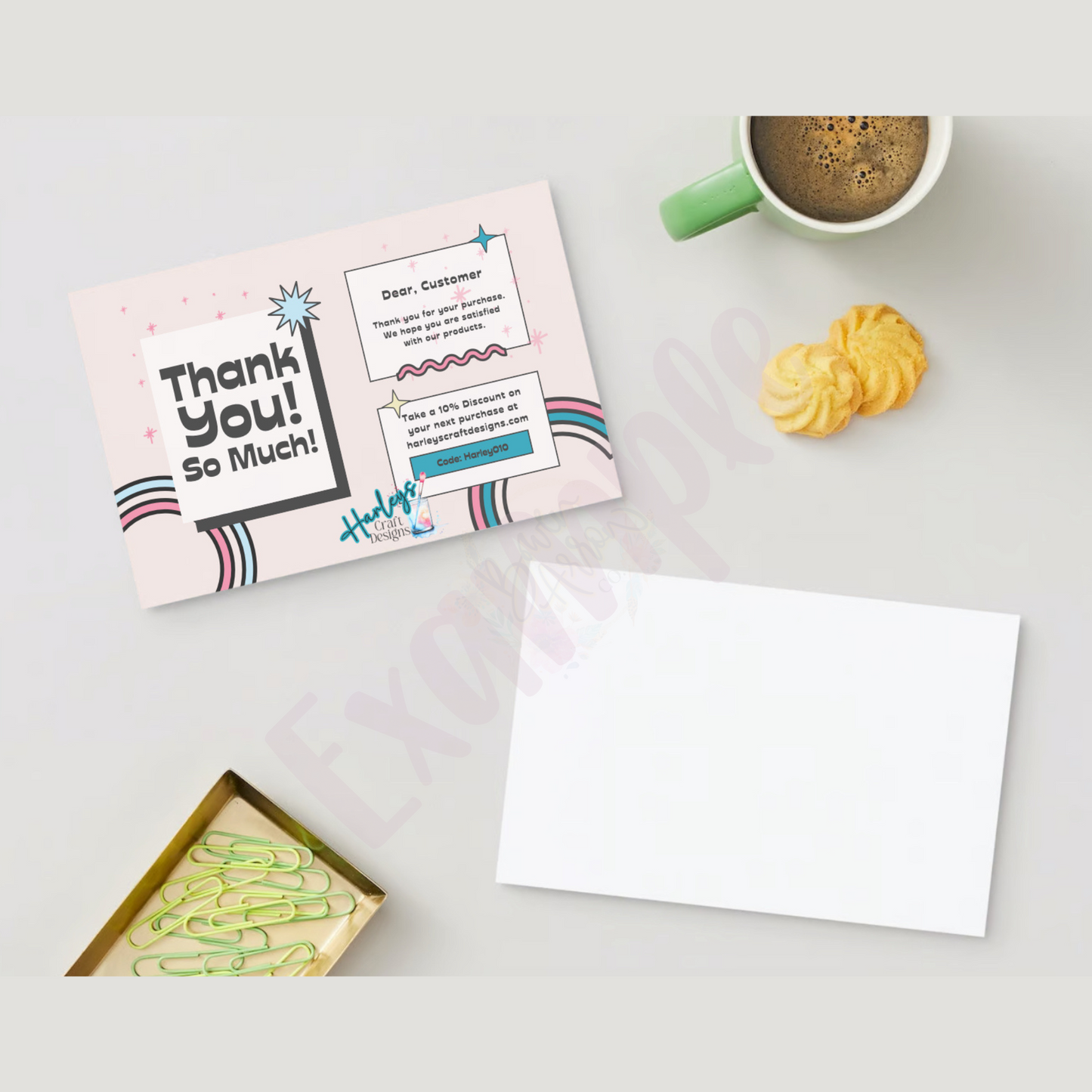 {Customized} 4x6” Thank You Cards