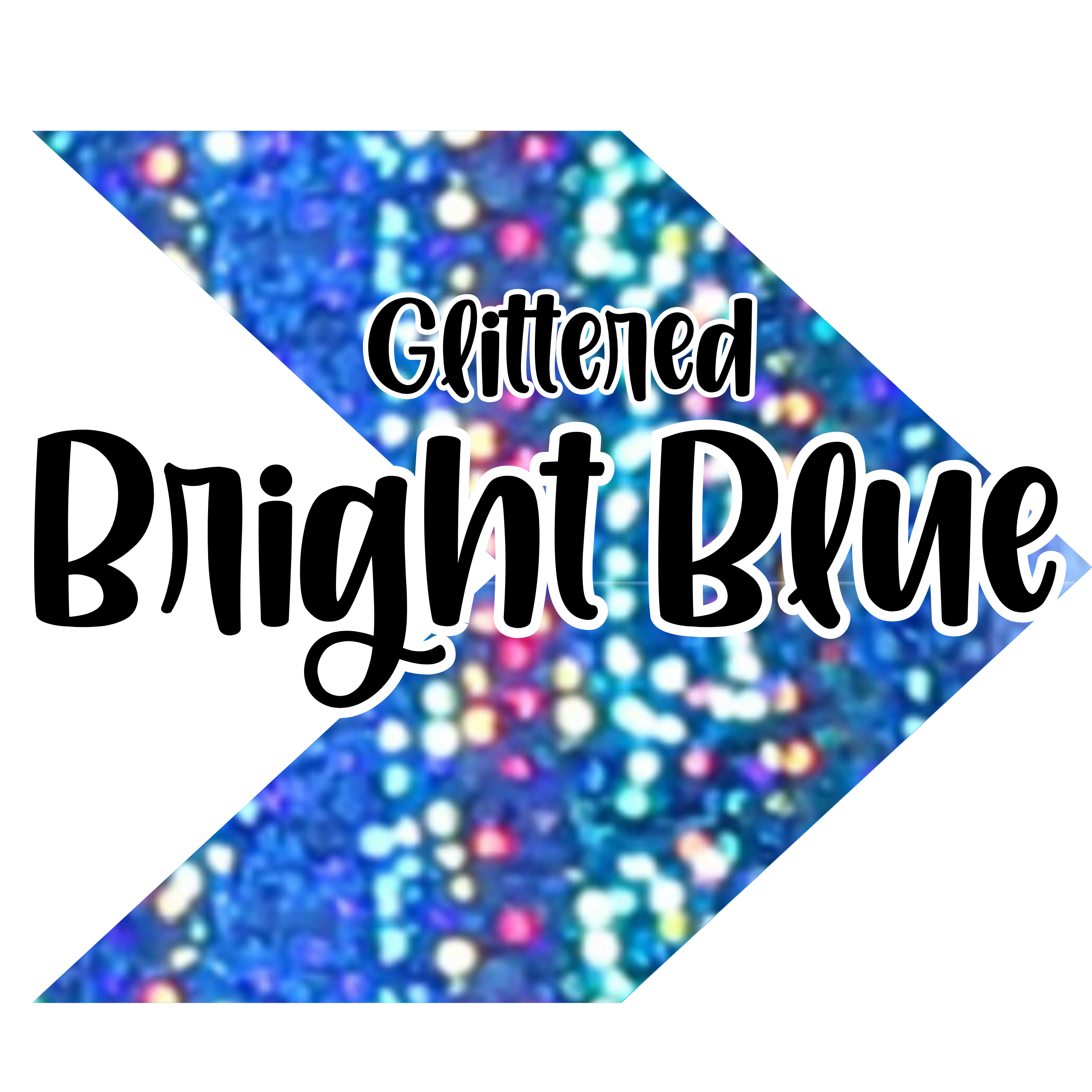 {Glittered} Bright Blue