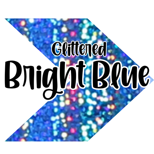 Glittered Bright Blue