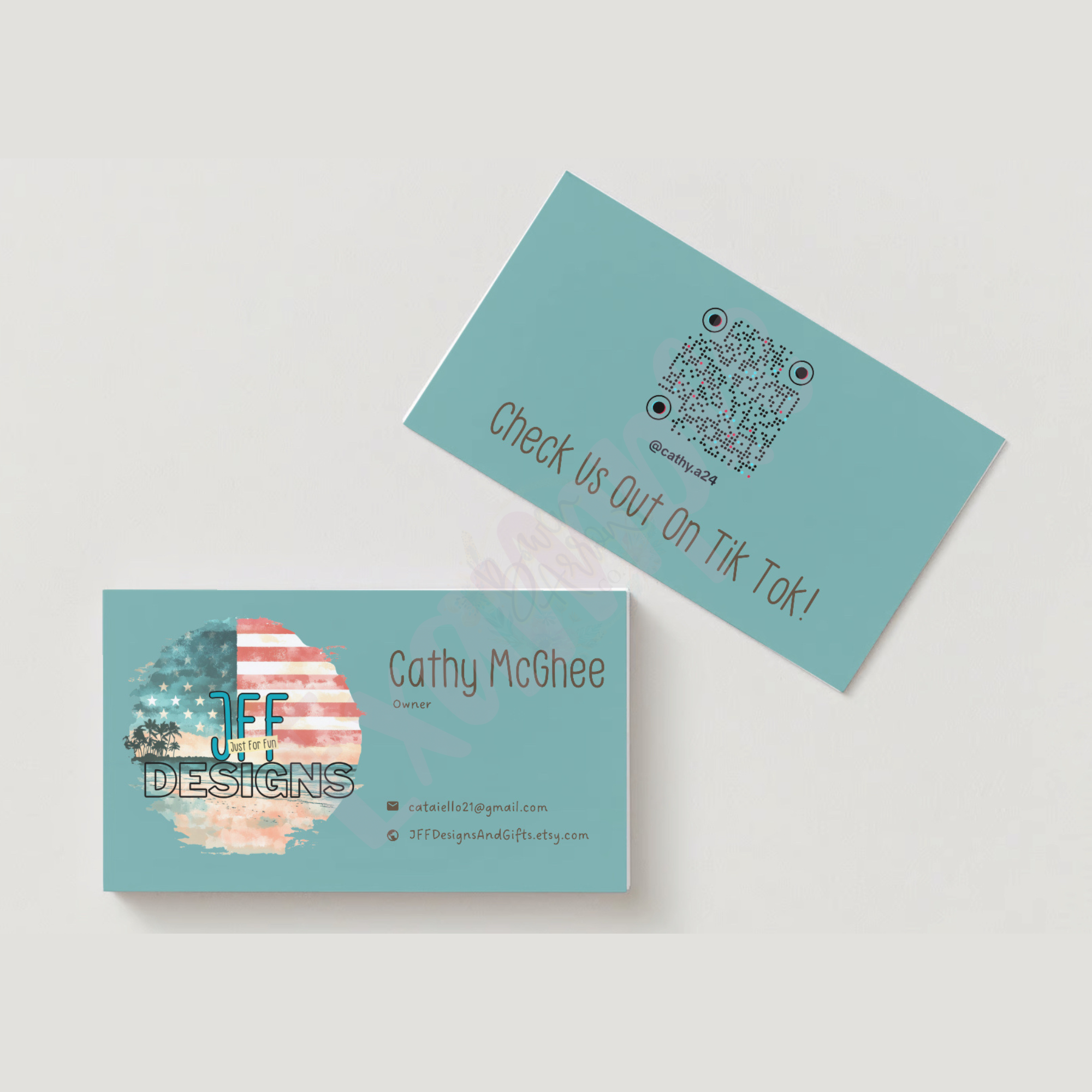 {Customized} 2x3.5” Business Cards / Care Instruction Cards