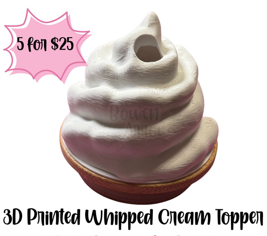3D Whipped Cream Toppers