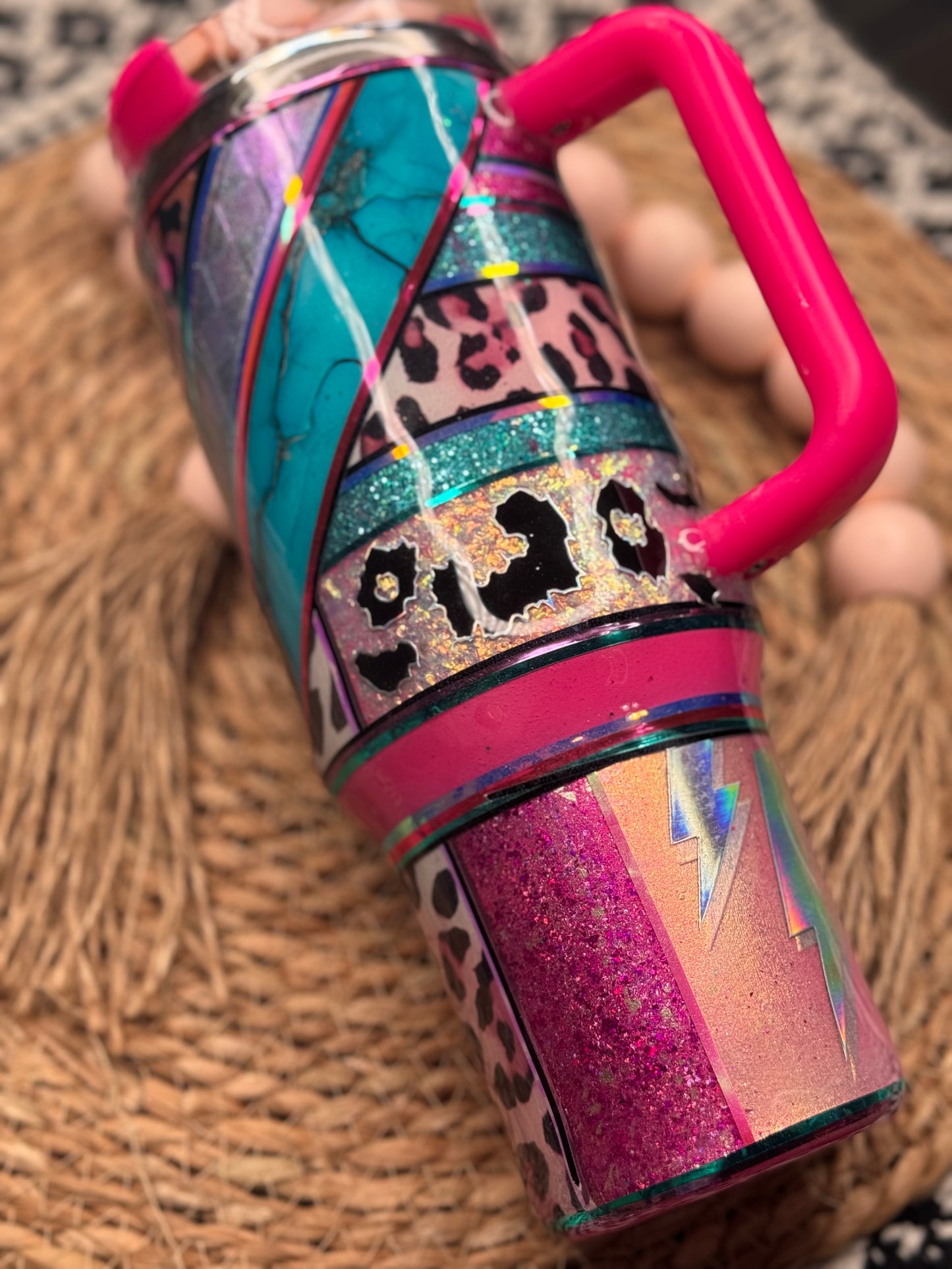 40oz. Checker Abstract {Discounted}