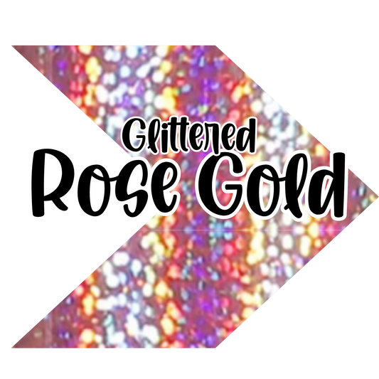 Glittered Rose Gold