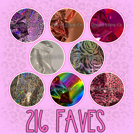 216 Faves Bundle {8 Foils} 3ft.
