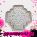 Checker Aztec {Silicone Mold}