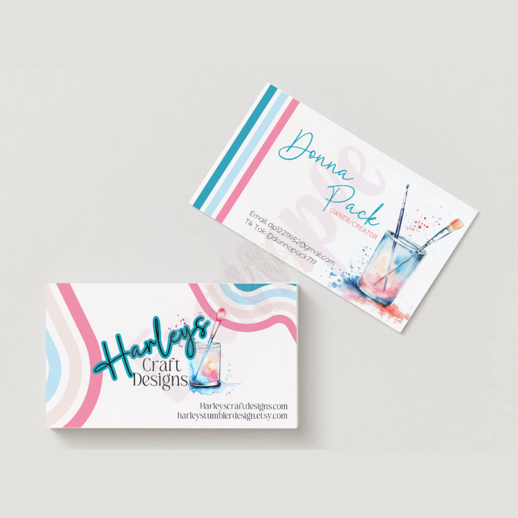 {Customized} 2x3.5” Business Cards / Care Instruction Cards