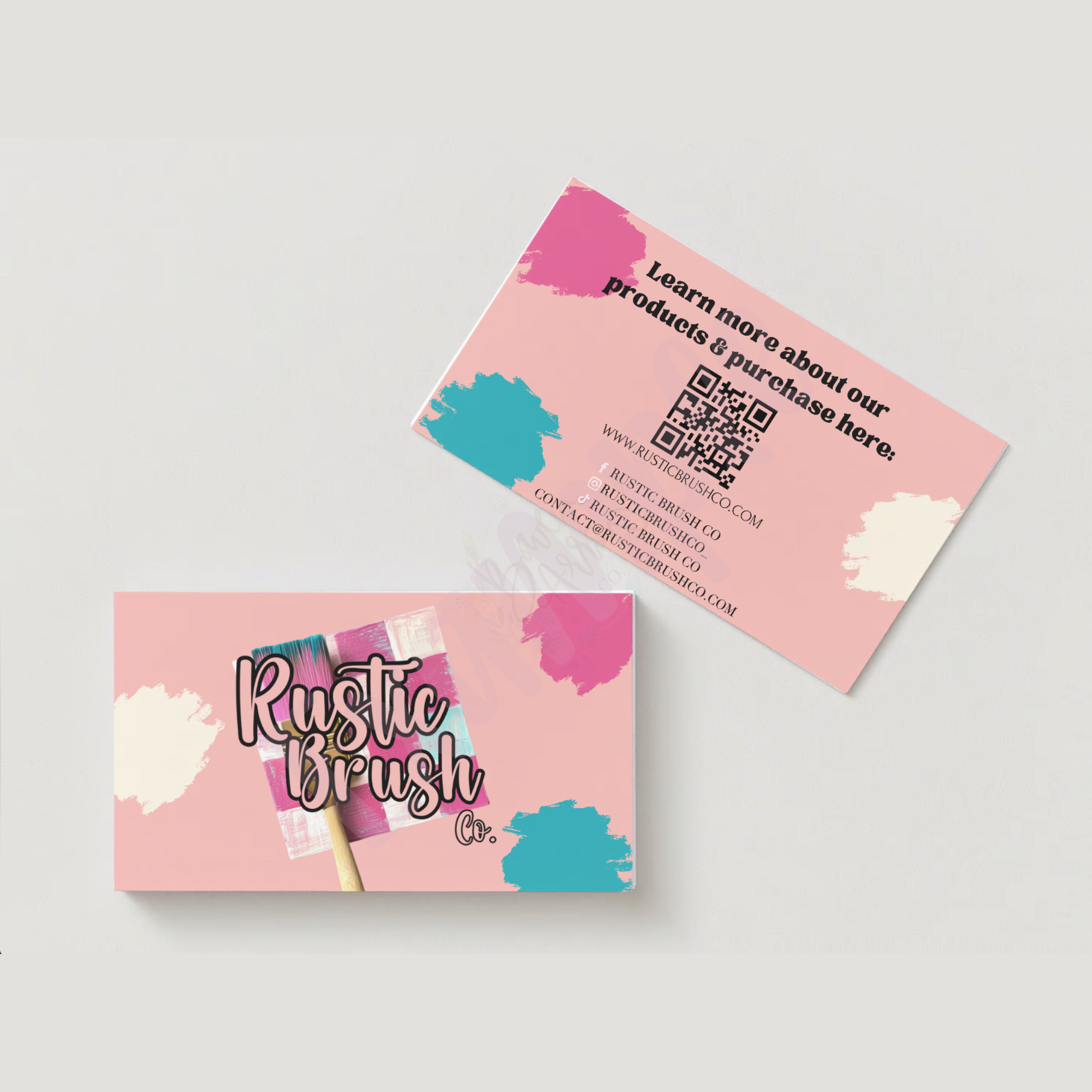 {Customized} 2x3.5” Business Cards / Care Instruction Cards