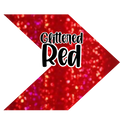 {Glittered} Red