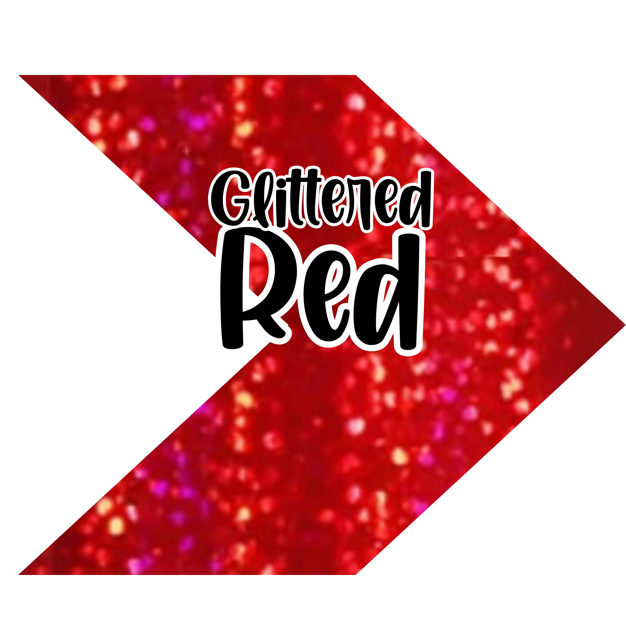 {Glittered} Red