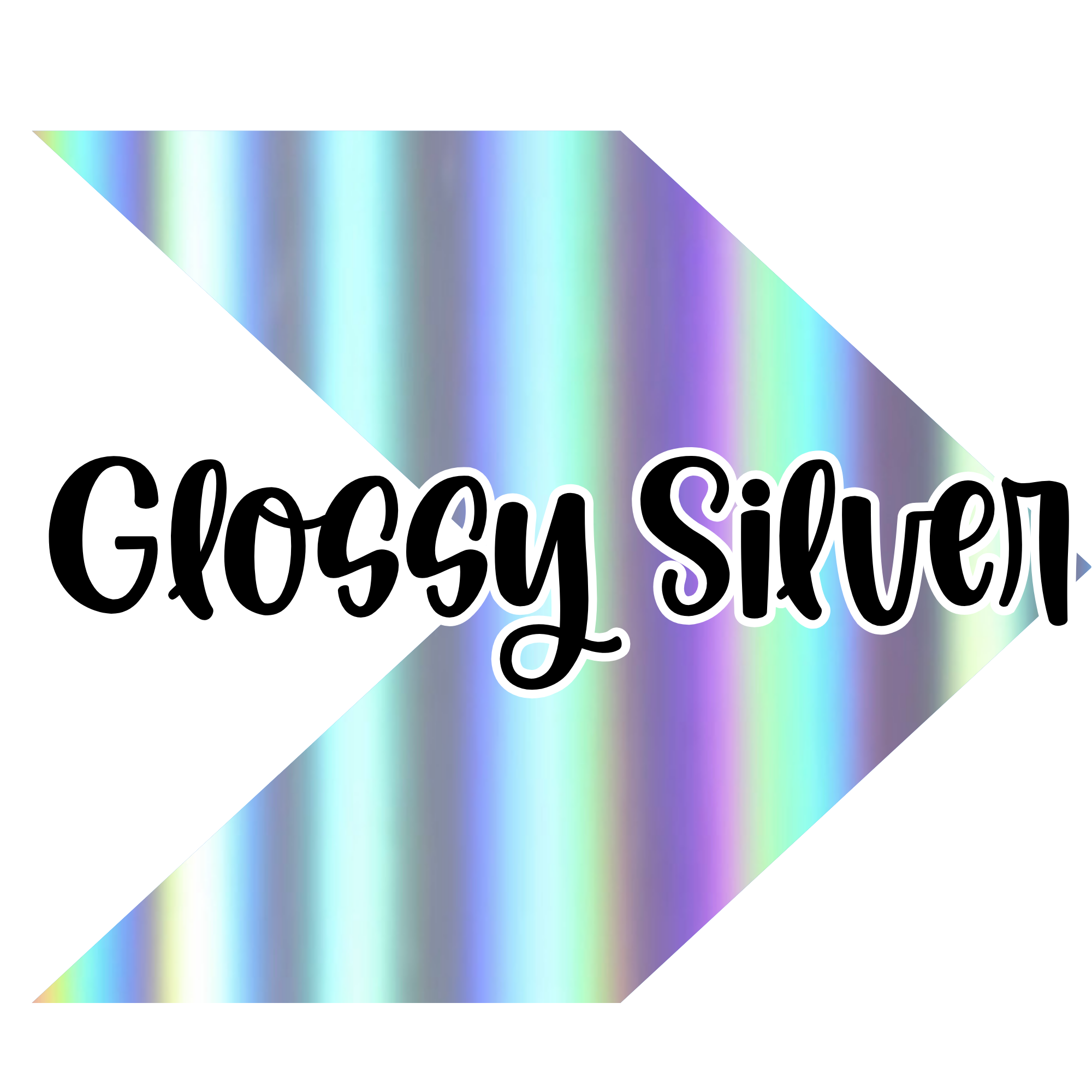 {Holographic} Glossy Silver