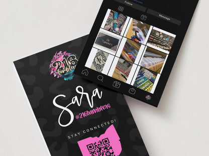 {Customized} 2x3.5” Social Media / Instagram Business Card