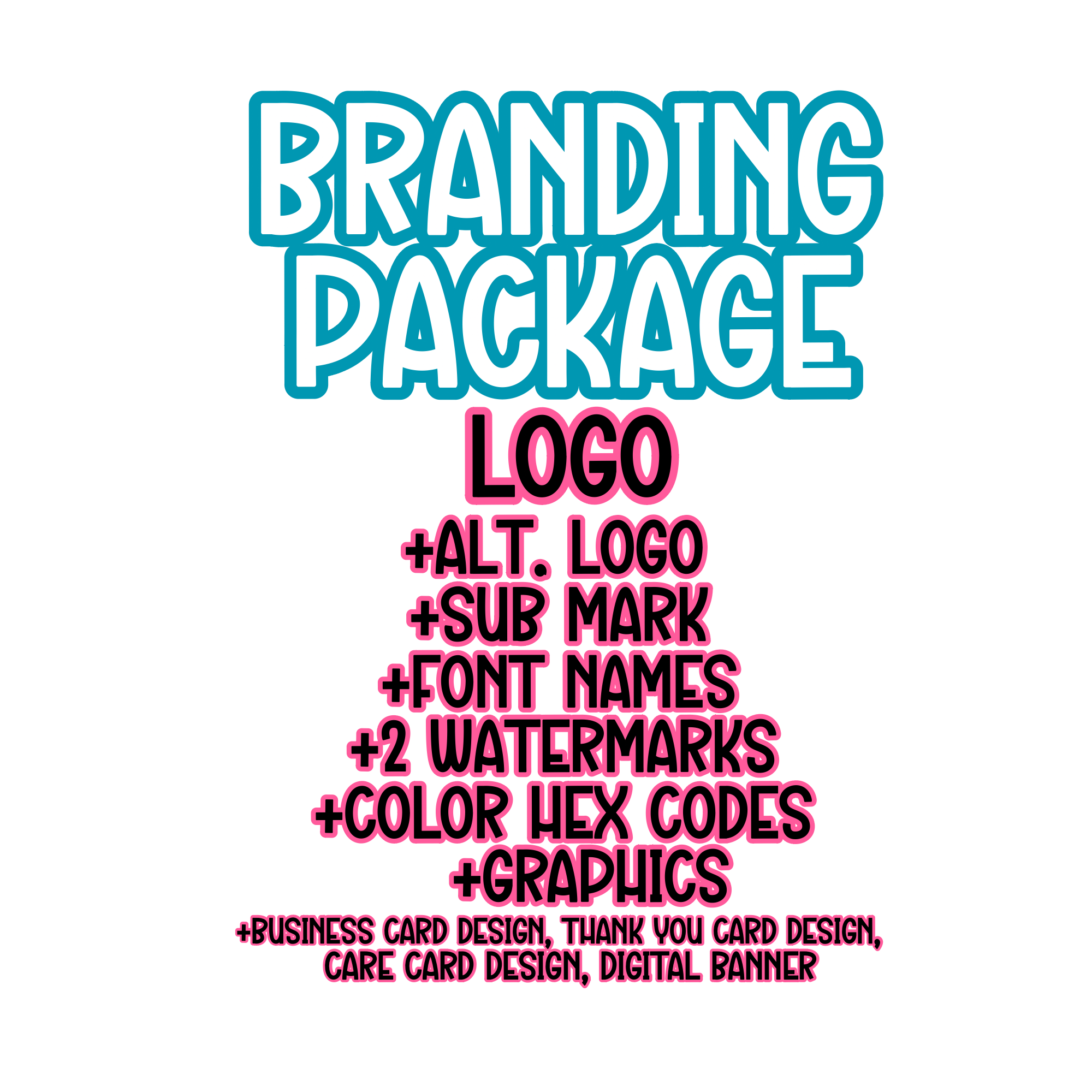 Branding Package (Ultimate + Business Card Design, Thank You Card Design, Digital Banner, & Care Card Design)