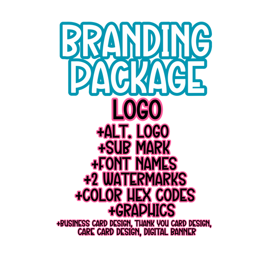 Branding Package (Ultimate + Business Card Design, Thank You Card Design, Digital Banner, & Care Card Design)